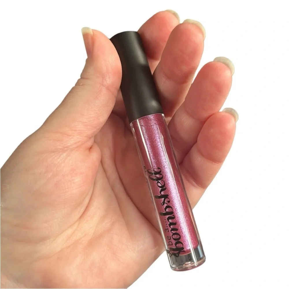 Be a Bombshell First Kiss Lip Gloss Sheer Shimmer Berry Pink Discontinued NWT